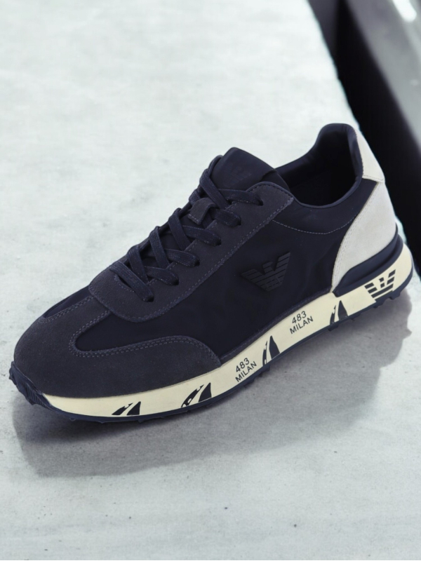 Emporio Armani Navy Sneakers