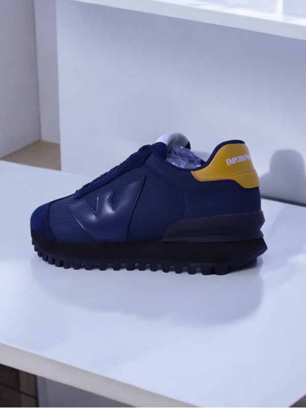 Emporio Armani Navy Sneakers